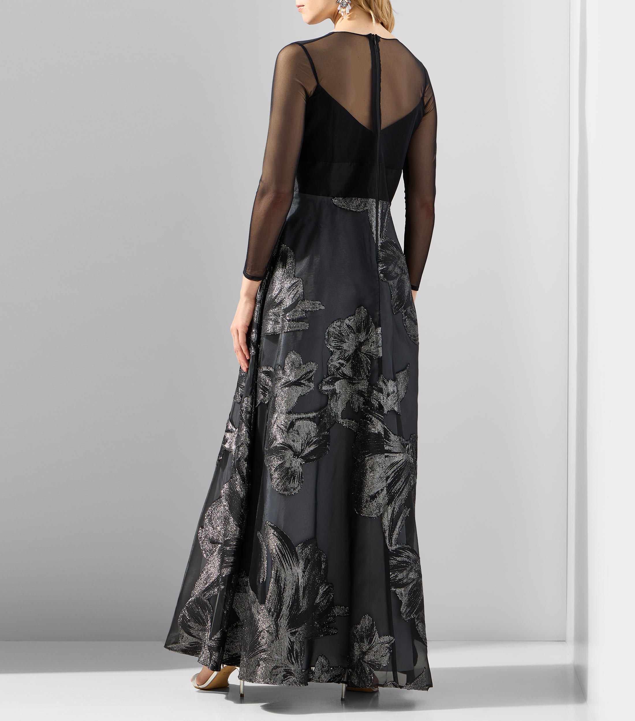 Vestido de fiesta largo manga larga fantasía Mujer